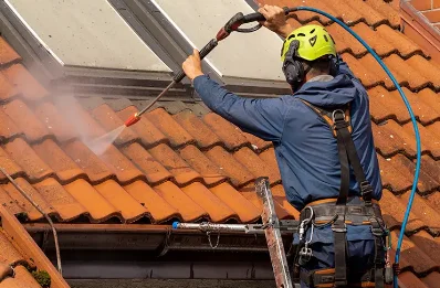 Démoussage et hydrofuge de toiture au Breuil-en-Auge